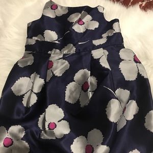 Janie & Jack Toddler Blue & Grey Floral Dress